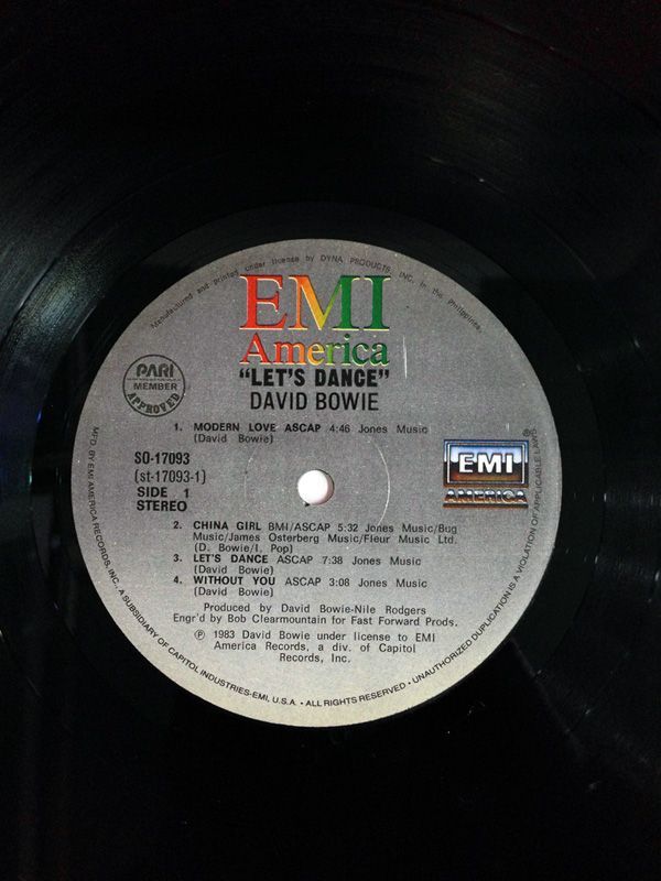 セール！・レア！DAVID BOWIE / LET’S DANCE/フィリピン盤 レア！-LP--DAVID-BOWIE---LET'S-DANCE-フィリピン盤