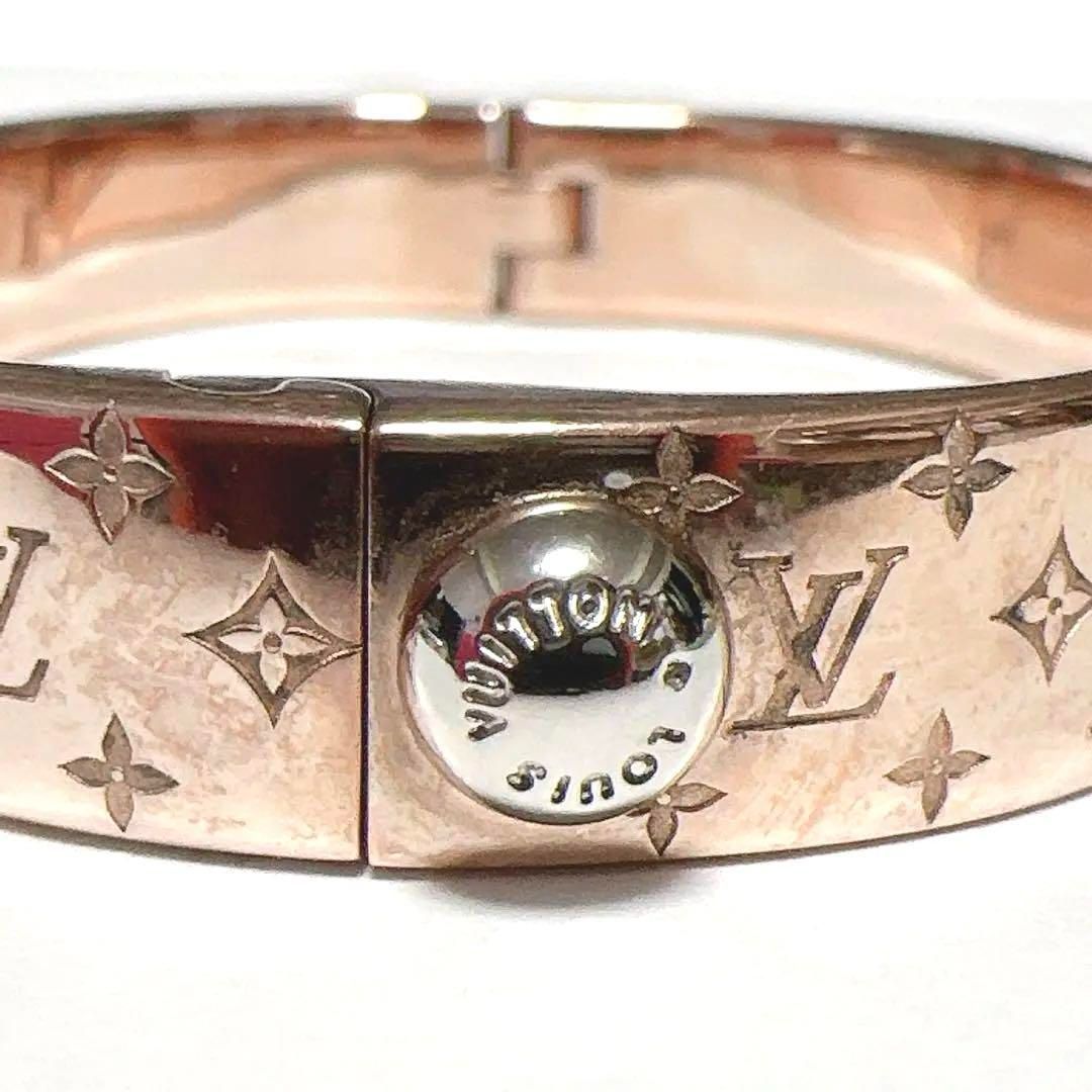 美品 LOUIS VUITTON ルイヴィトン カフナノグラムブレスレット - メルカリ