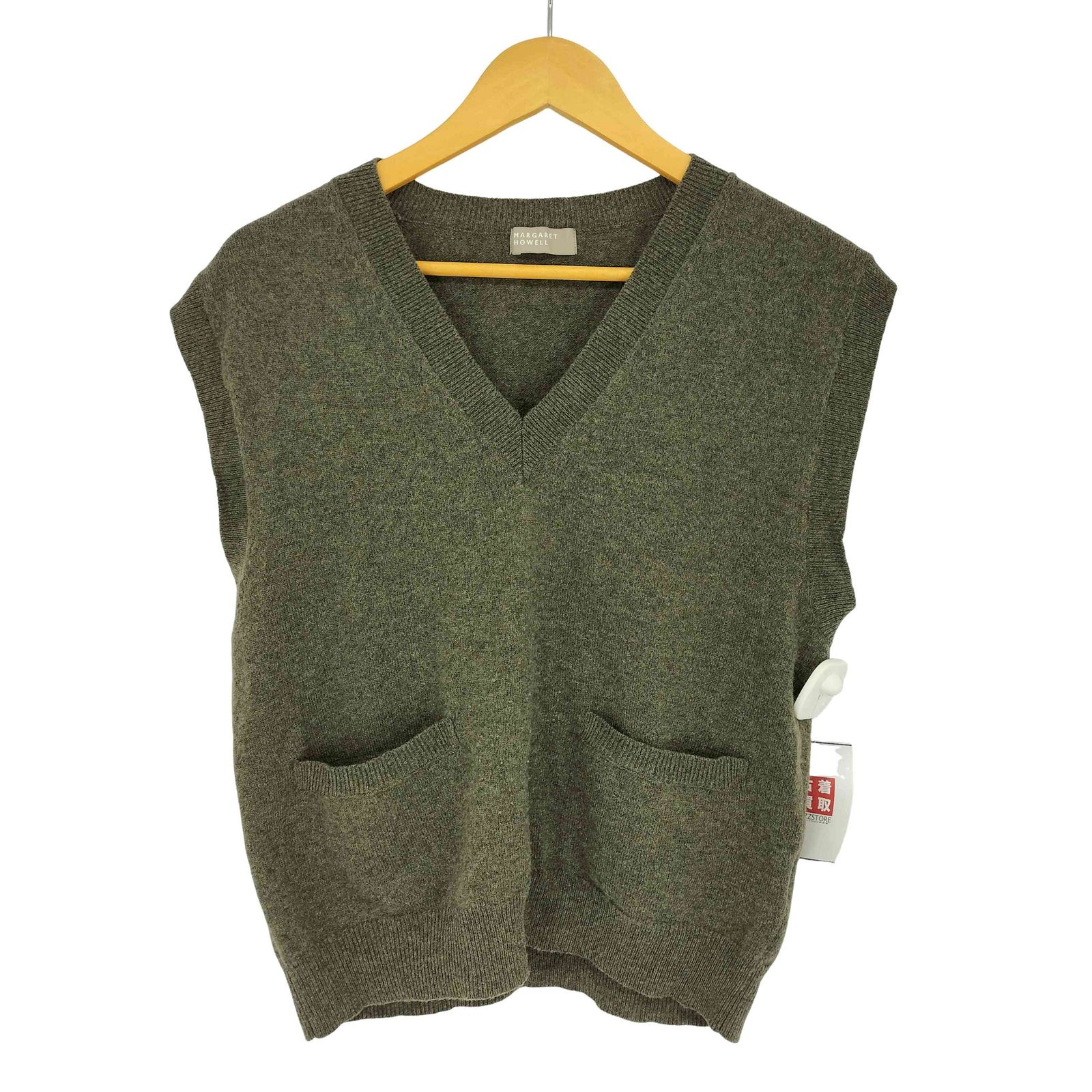 マーガレットハウエル MARGARET HOWELL カシミア混 Vネックニット 