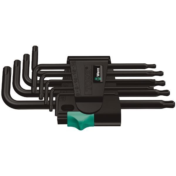 WERA ヴェラ ボール付き トルクス キーレンチ 9本組セット 刃先サイズT8-T40 024242 工具 ツール DIY 作業工具 道具 レンチ