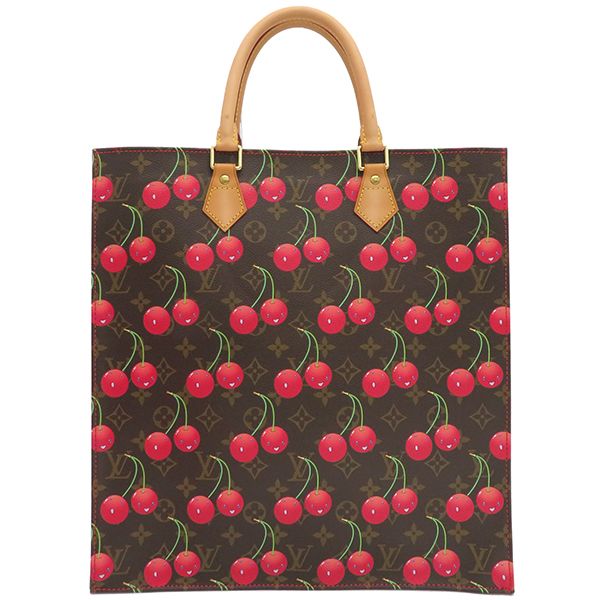 ルイヴィトン LOUIS VUITTON トートバッグ サック プラ モノグラムキャンバス モノグラム ゴールド金具 村上隆 茶 ハンドバッグ M95010 MI0085 保存袋
