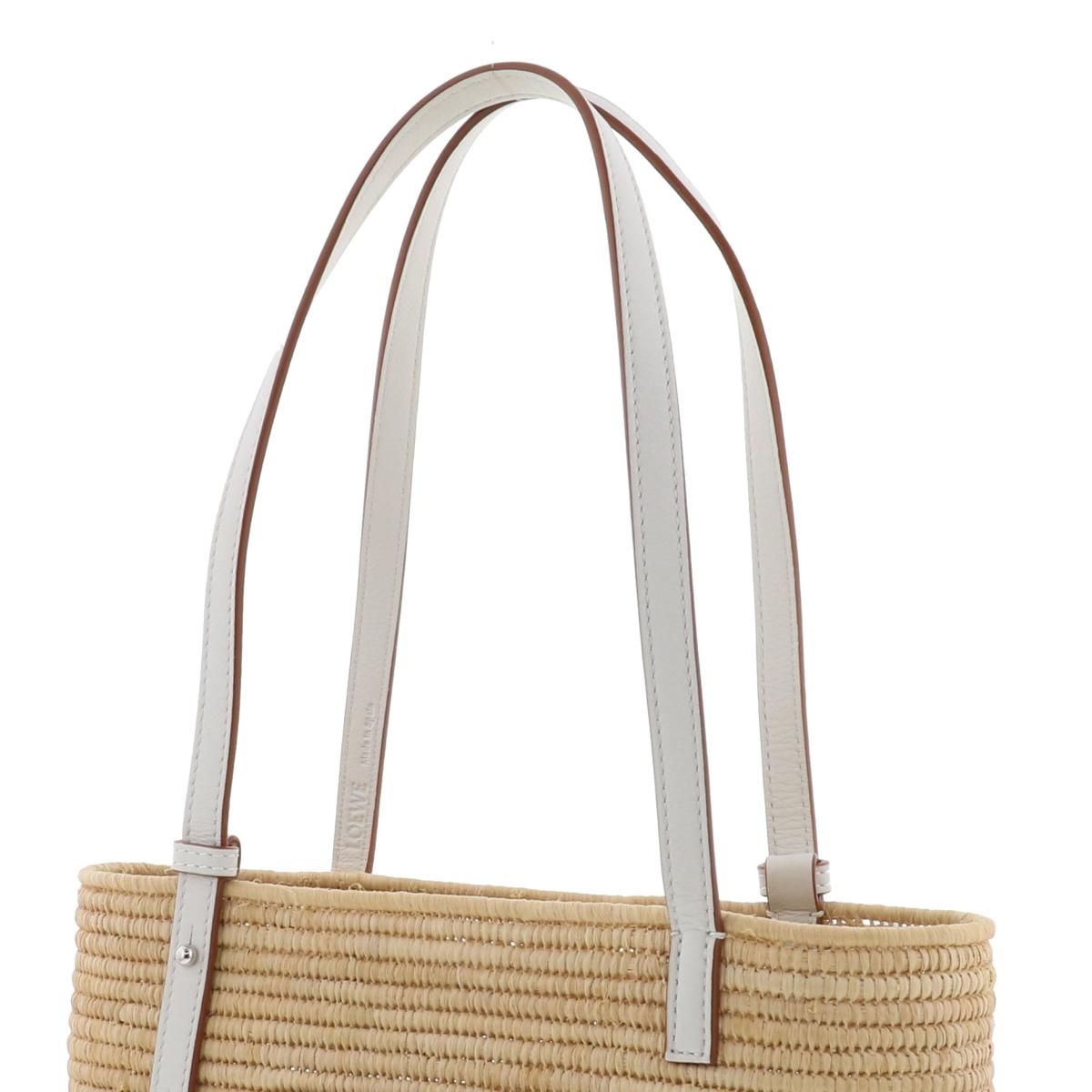 中古】 LOEWE （ロエベ） ｽｸｴｱ ﾊﾞｽｹｯﾄﾊﾞｯｸ ｽﾓｰﾙ バッグ トート
