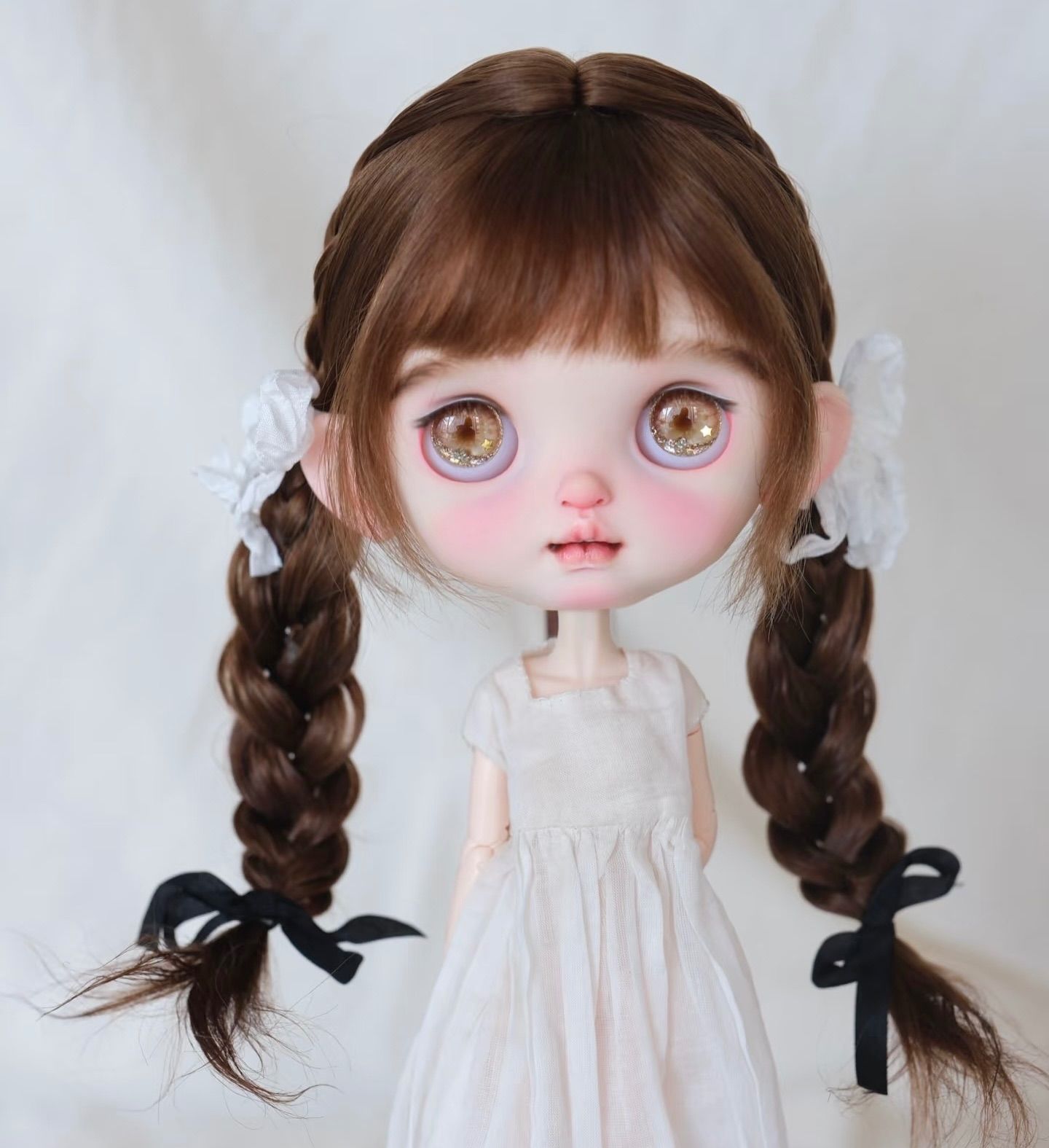 ブライス　モヘアウィッグ　ウィッグ　海外作家様　ピンク色 ブライス ウィッグ モヘアウィッグ 海外作家 ベイビーピンク