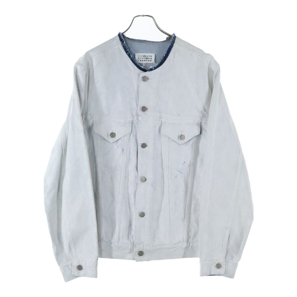 ペンキデニムジャケット　maison margiela 14 新品 Maison Margiela 14 (メゾンマルジェラ) 22AW カラーレス ペイント