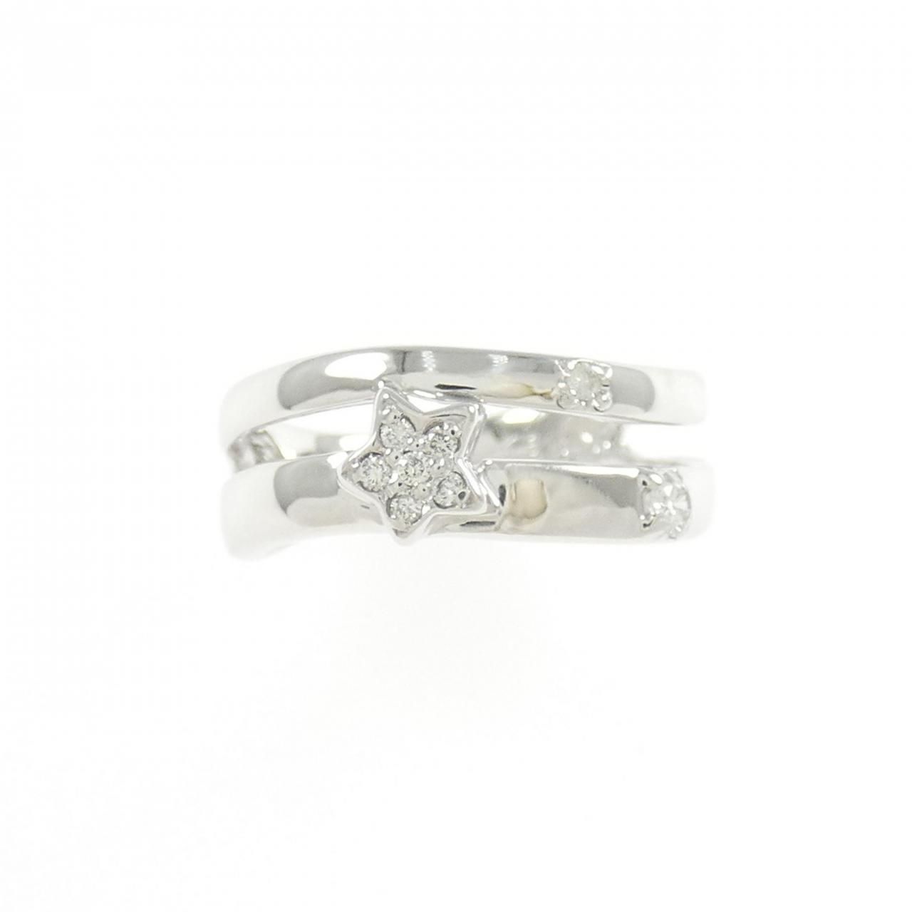 K18WG スター ダイヤモンド ピンキー リング ピンキーリング|Wish upon