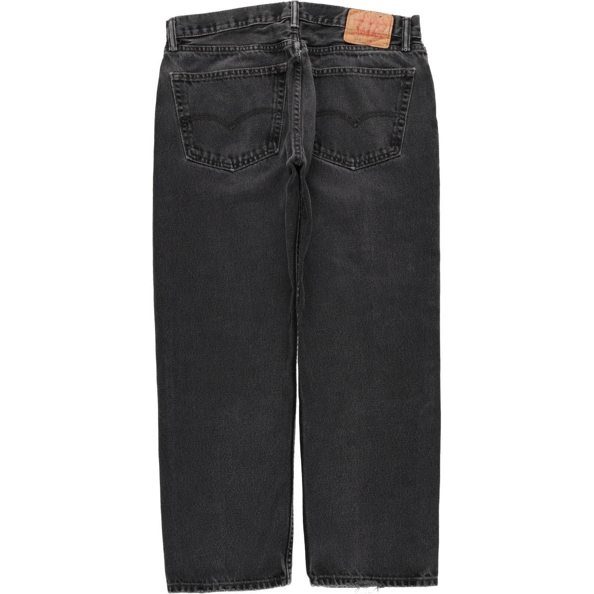 古着 リーバイス Levi s 505 ブラックデニム テーパードデニムパンツ メンズw35相当 eaa585636