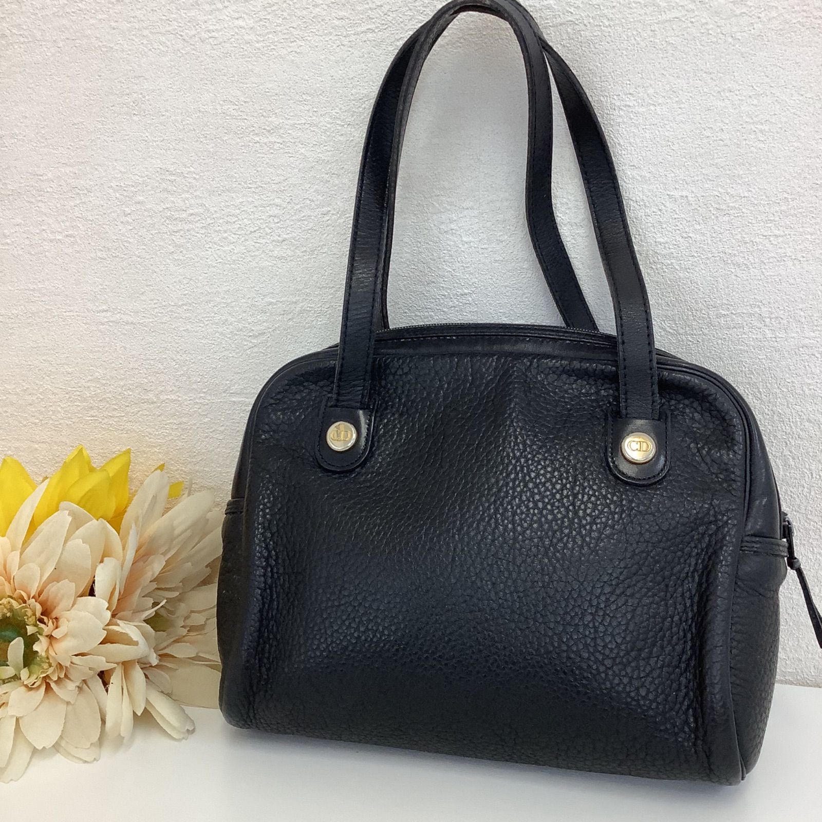 Christian Dior クリスチャンディオール ハンドバッグ ブラック - メルカリ