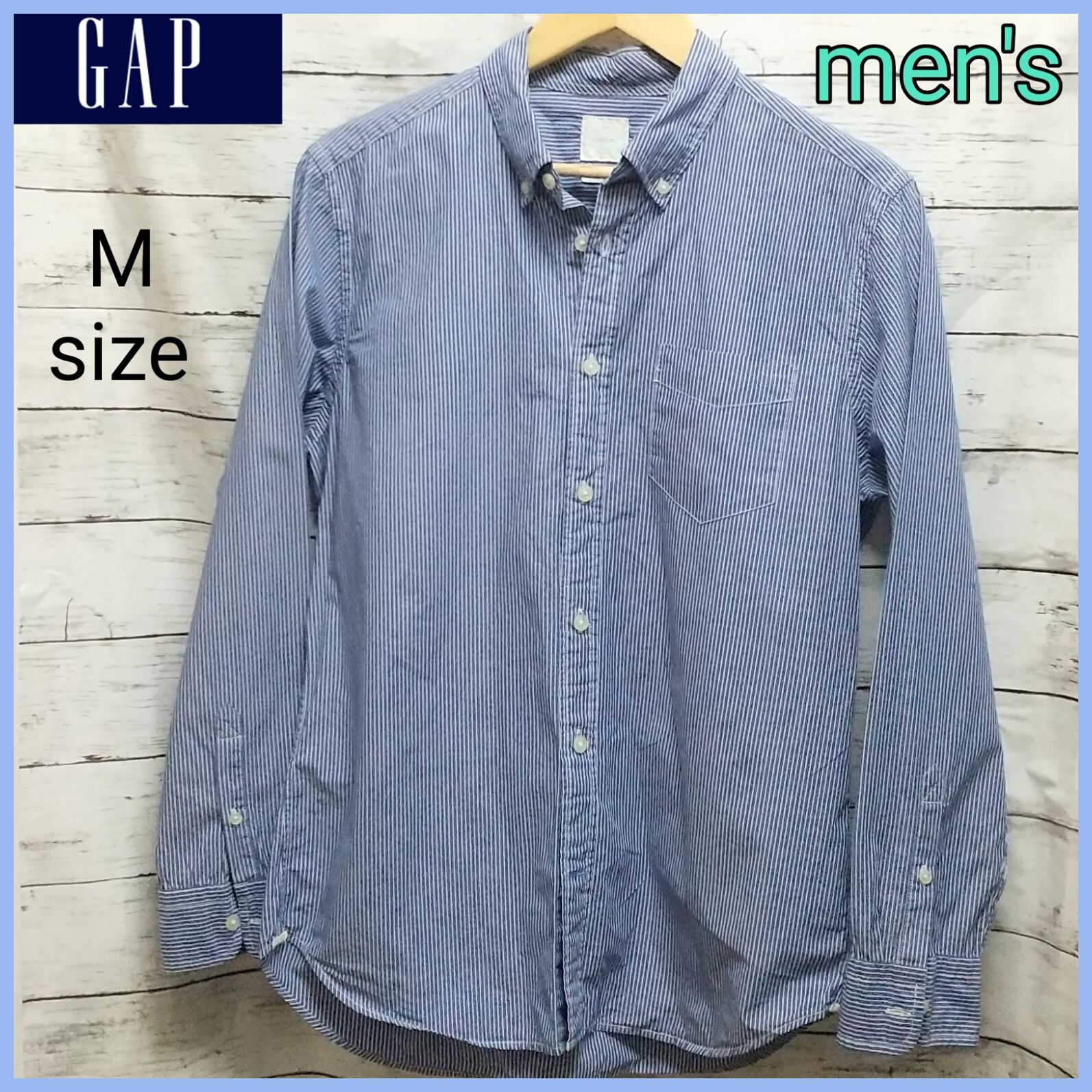 Gap ギャップ メンズ 長袖シャツ ストライプ メンズ 春服 - メルカリShops