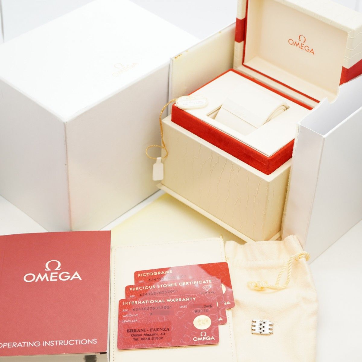 5wwi0009 オメガ デ ヴィル 424.10.27.60.57.001 青文字盤 腕時計 レディース