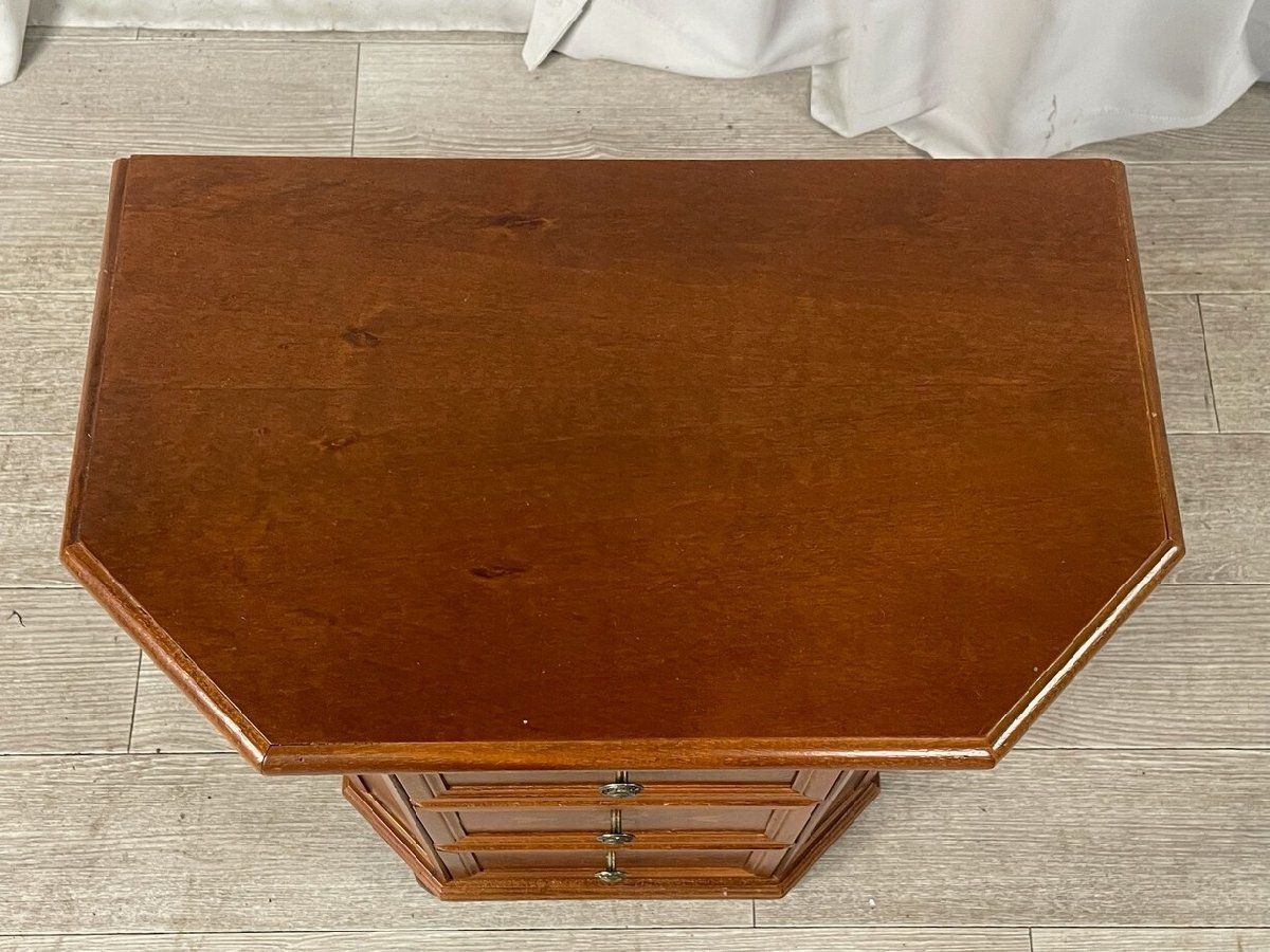 2756 クラシック 象嵌 電話台 小物入れ 引出し 飾り台 花台 引出し アンティーク スタイル イタリア 神奈川県秦野市 A1