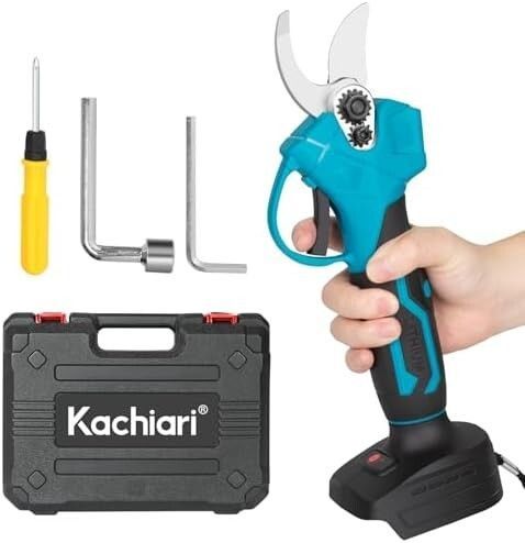 Kachiari 充電式剪定ばさみ 電動ハサミ 剪定 ブラシレスモーター採用 開き口25mm 角度調整可能 電動剪定ばさみ