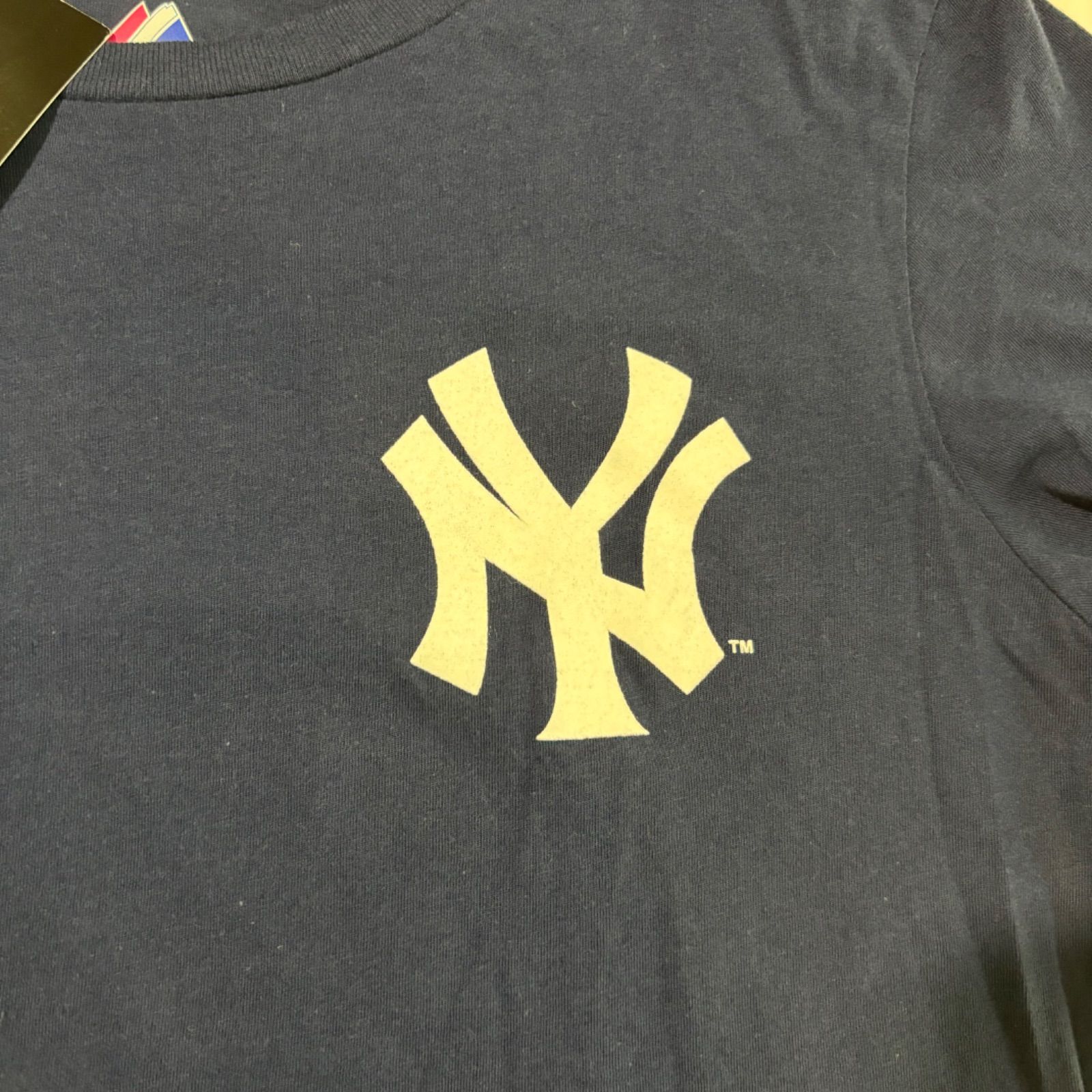 Majestic製 NYニューヨークヤンキース #31イチロー 半袖ユニフォーム美  