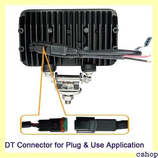 トラクター作業灯 角形45W 6000K 補助灯 広角 オフロード ヘッドライト フォクランプ 集魚灯 IP69防水 トラック 船などの作業車に適用  2個セット Lightronic 1145