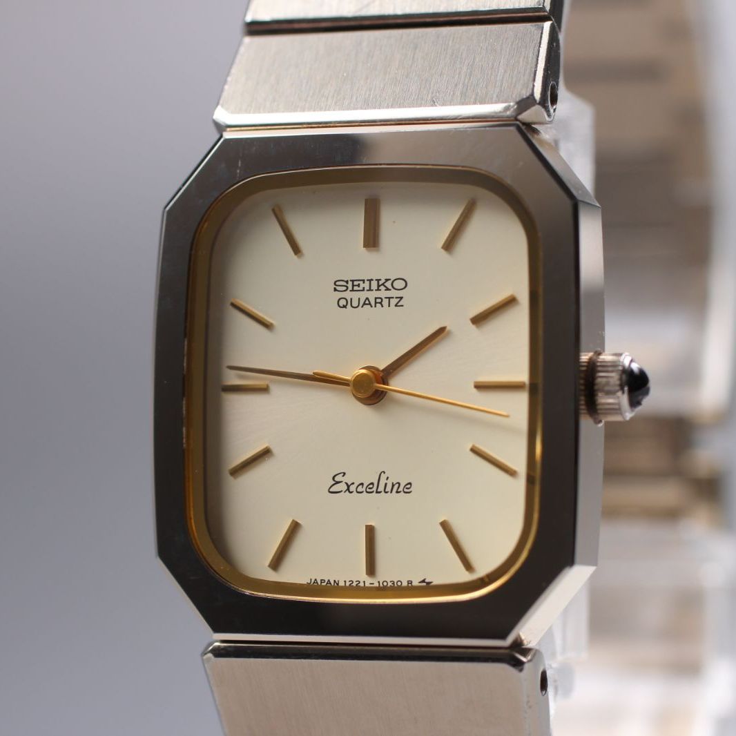 稼働品SEIKO　Exceline １２２１−５４１０型 レディース 時計 SEIKO セイコー エクセリーヌ EXELINE レディース カボション