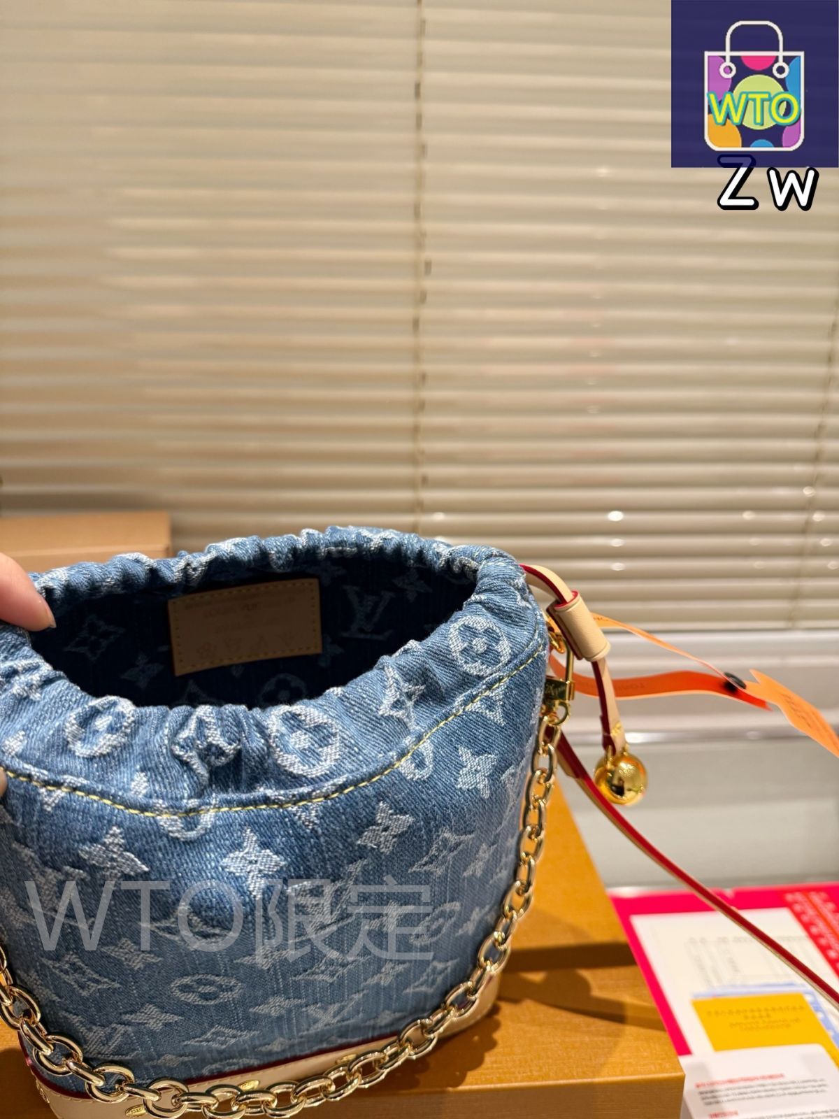 今日特価】LV Denim Nano No? ルイヴィトン デニム ナノノエ-WTO
