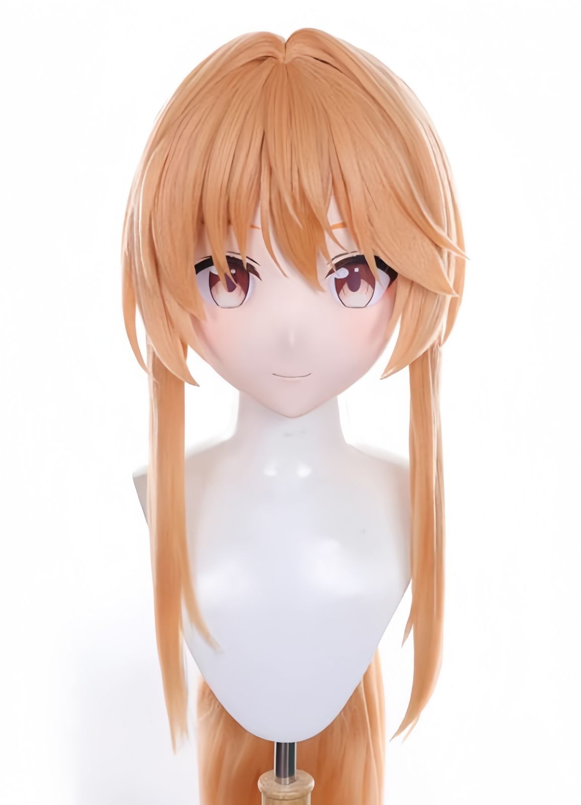全頭マスク カツラ付き NO.1094 フルマスク ドール ヘッドロリータ人形 コスプレ マスク 仮装 着ぐるみ コスチューム 二次元