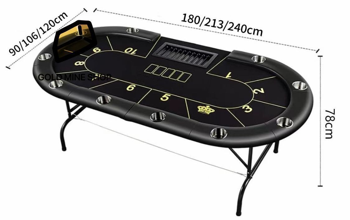 2655 ポーカー テーブル ブルー 折りたたみ 10人対応 家庭用 業務用