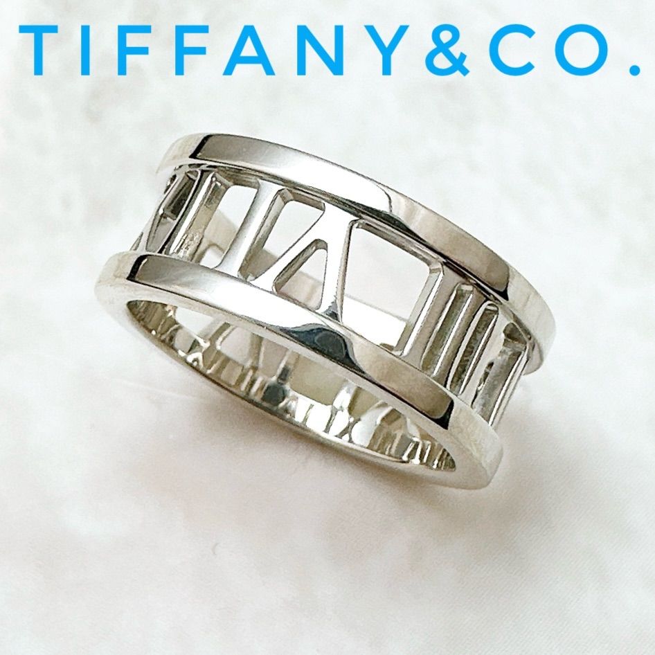 ティファニー ✨オープン アトラス リング 指輪　6号✨ 美品/人気🌟Tiffany＆Co. アトラスオープン ホワイトゴールド