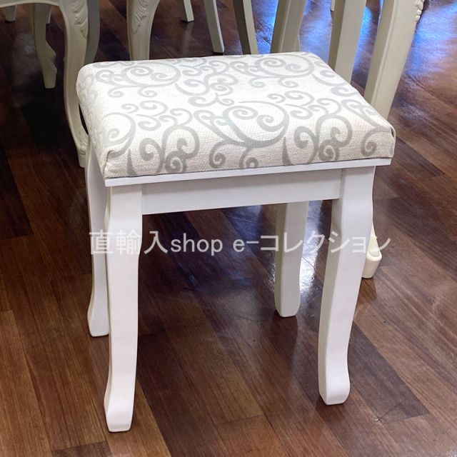 ☆秋のお買得セール中!☆ 猫脚ホワイトスツール おしゃれ スツール 高さ