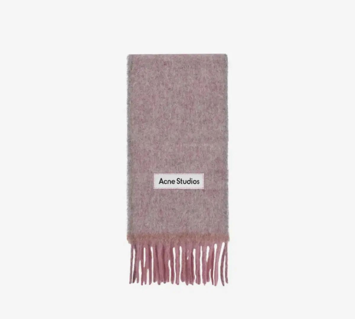 Acne Studios ピンク フリンジマフラー Acne Studios(アクネストゥディオズ) スタジオ モヘア ウール