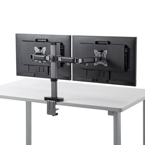 サンワサプライ 水平液晶モニターアーム 2画面用 CR-LA2002 MARWIL-DEMENAGEMENTS_CH