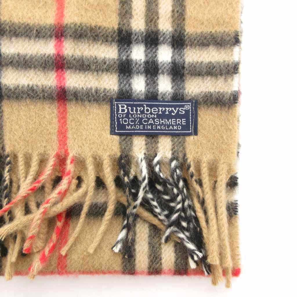 良品　バーバリーズ　マフラー　ノバチェック　ウール　フリンジ バーバリーズ Burberrys ヴィンテージ マフラー フリンジ ノバ