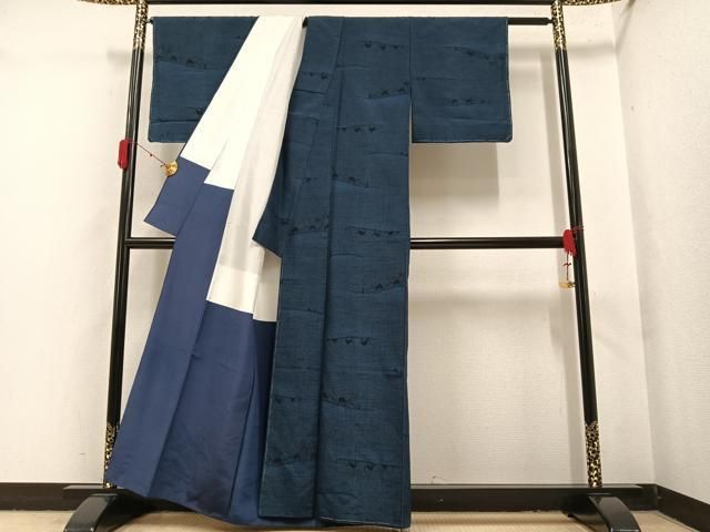 平和屋着物○上質な紬 シルクロード 正絹 逸品 未使用 AAAY7913ph