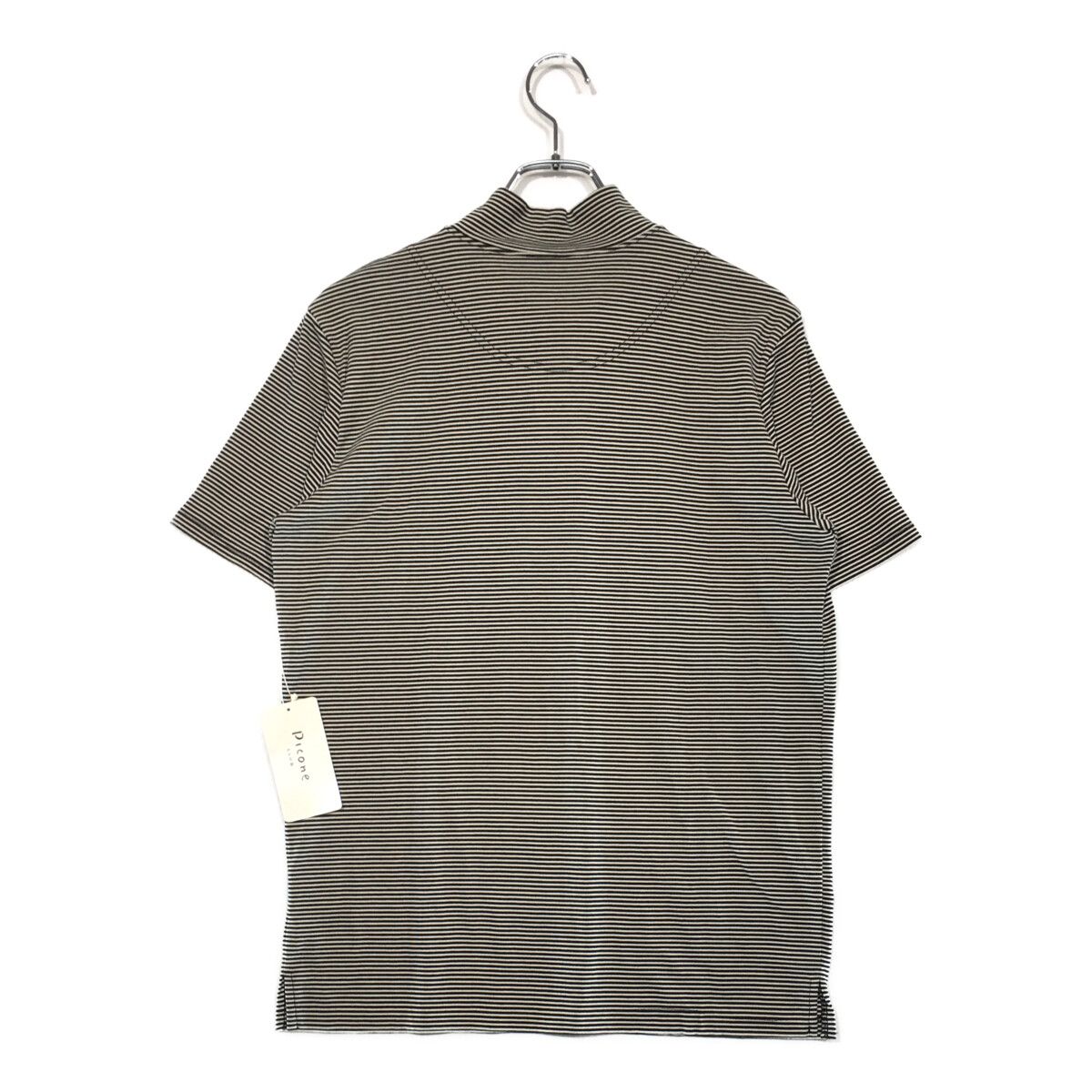 coco 中古 ピッコーネクラブ PICONE CLUB レディース 長袖シャツ (M) Ⅰ 水色 モックネック  プリント×スパンコール 中古 レディース ピッコーネクラブ PICONE CLUB 長袖シャツ 1(M