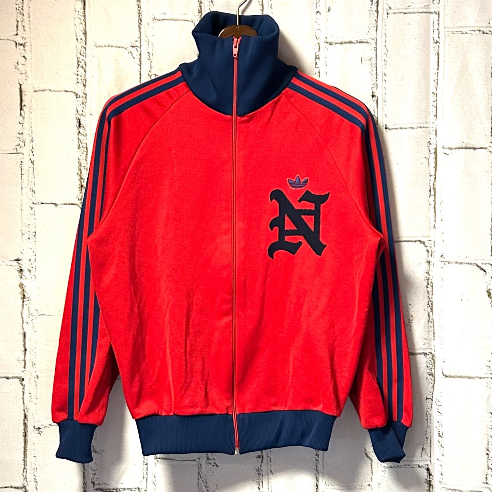70s トラックジャケット ヴィンテージ レッド スリーストライプ 古着 adidas アディダス 70S ヴィンテージ トラックジャケット