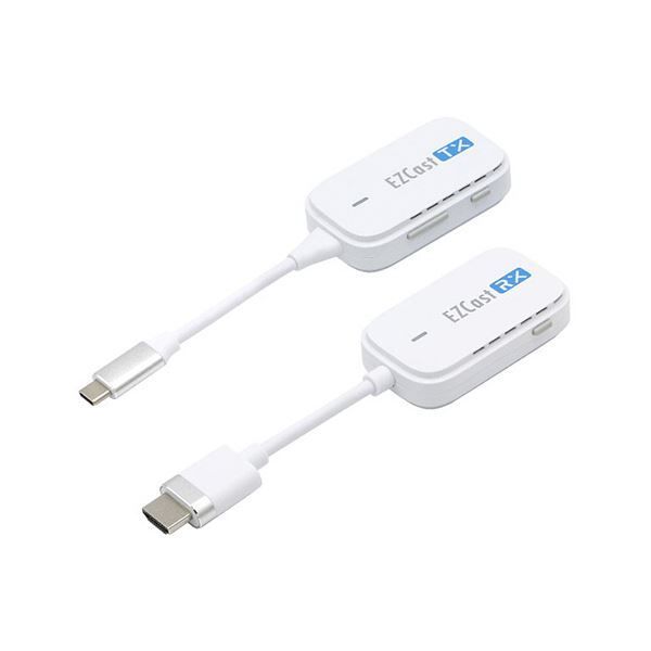 プリンストン1on1 ワイヤレスプレゼンテーション EZCastPocket ワイヤレスUSB-C to HDMI 送受信機 ホワイトEZCASTPOCKET-C1R1 1個