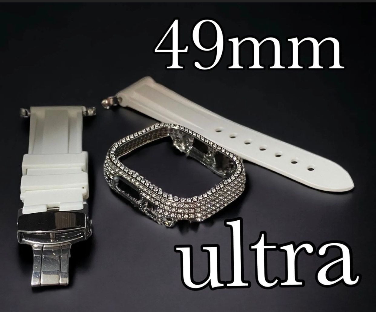 シルバーultra用 49mm アップルウォッチ ケースカバーApple Watch. ︎D 