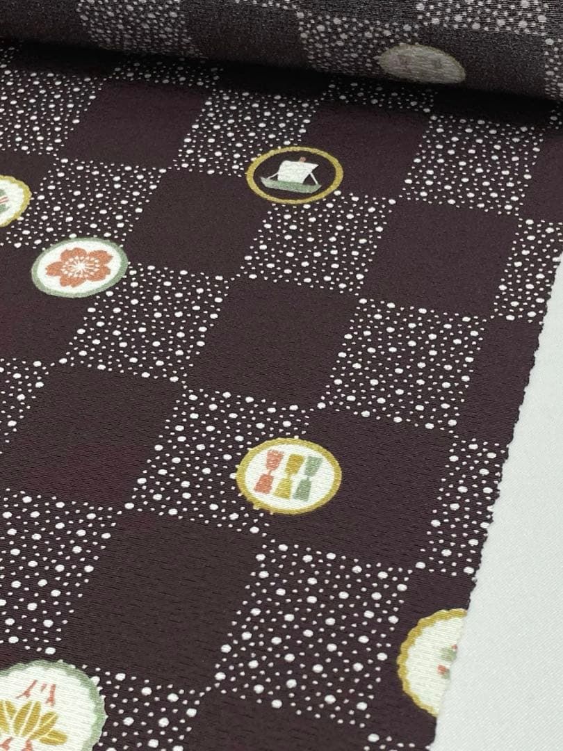 小紋 紋意匠 手染め ぼかし 全体柄 正絹 反物 小紋 紋意匠 ぼかし 正絹 反物 小紋 手染 紋意匠 ぼかし 錦繍 みはと織