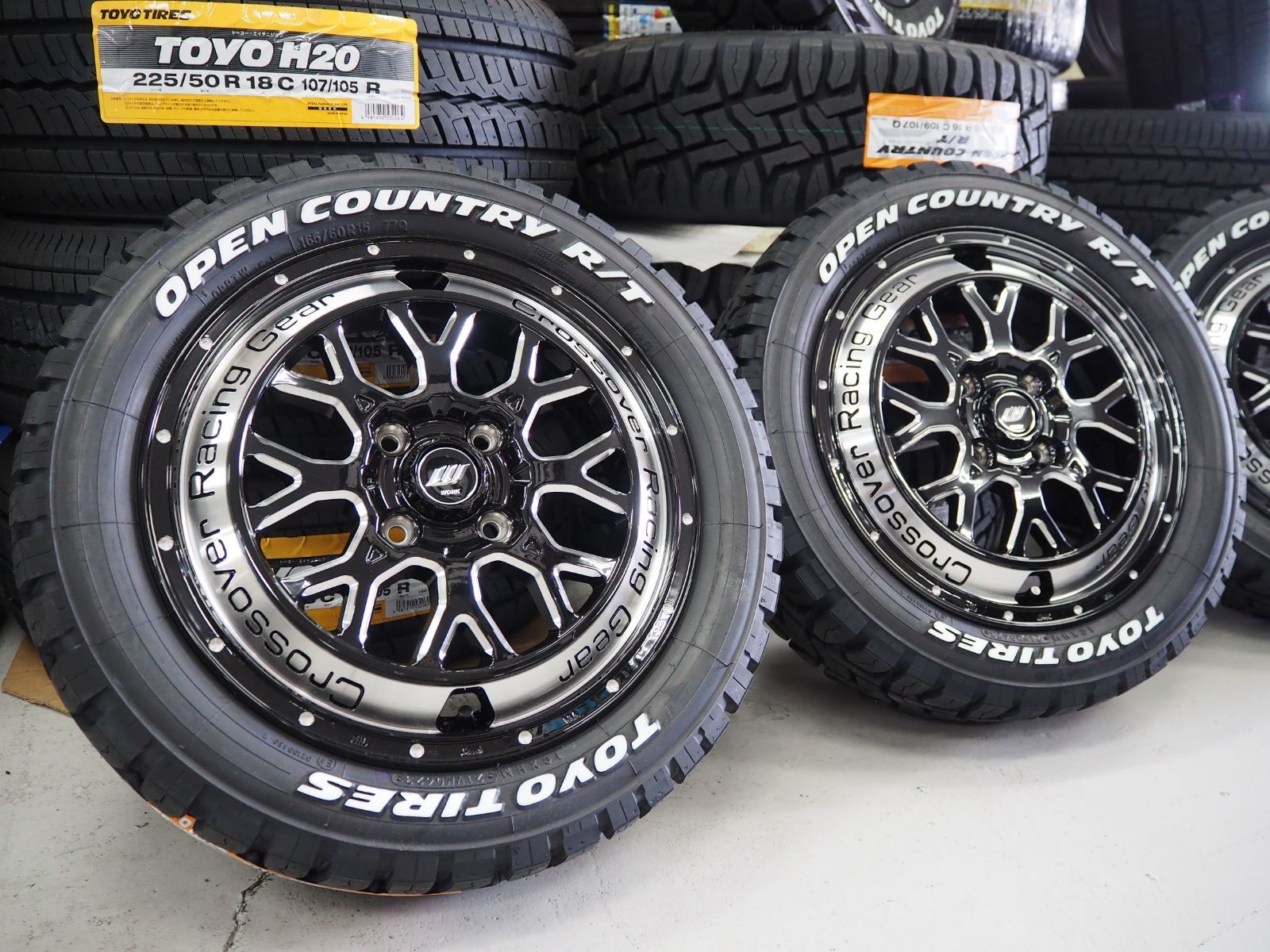 ゴツゴツ系 アゲ系 CRAG CKV 15inch 4.5 4-100 +45 TOYO オープン 