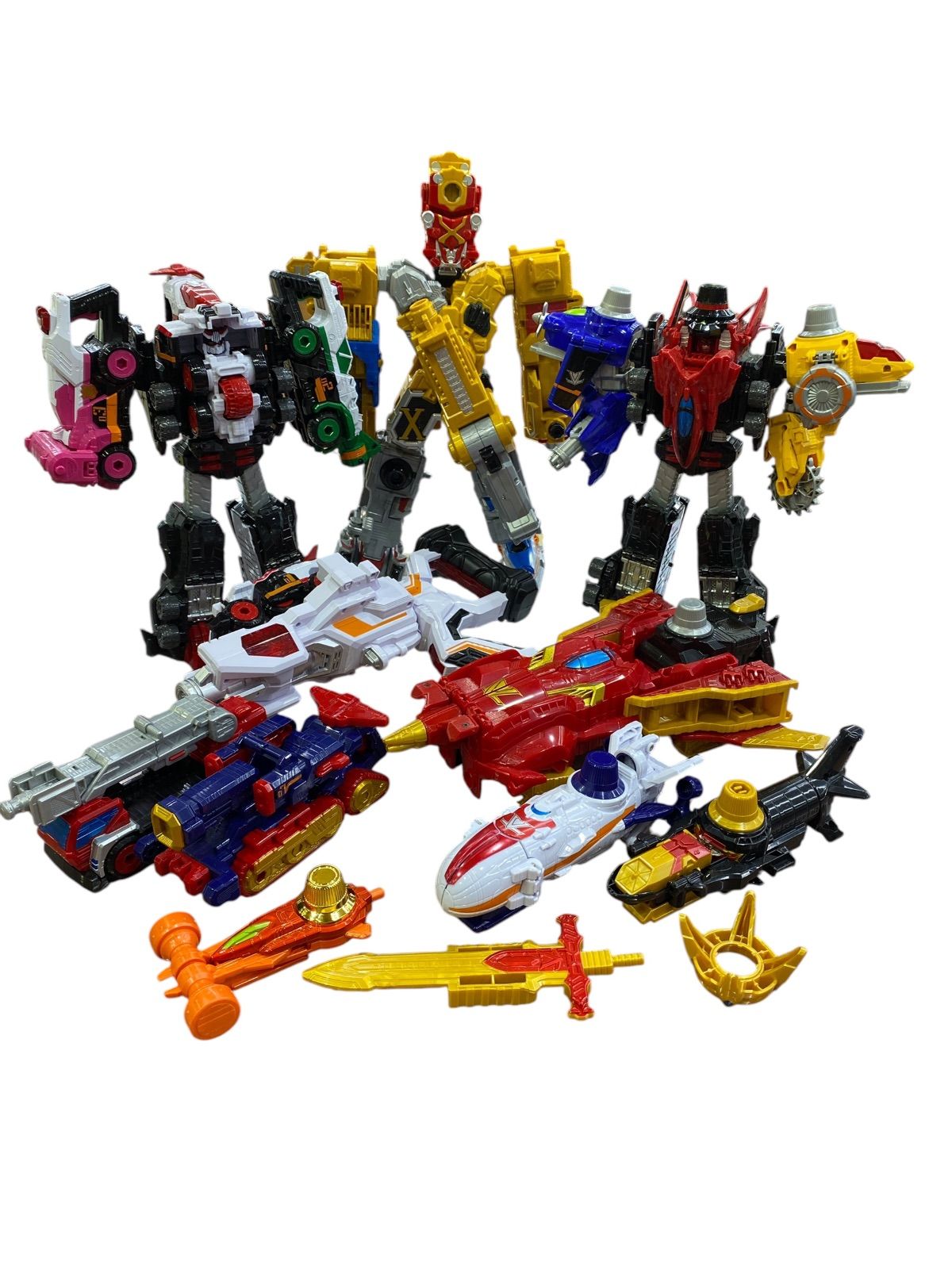 ルパパト DXルパンカイザー・DXパトカイザー・DXエックスエンペラー・ジャックポッドストライカー・ビークルマシン セット 中古品