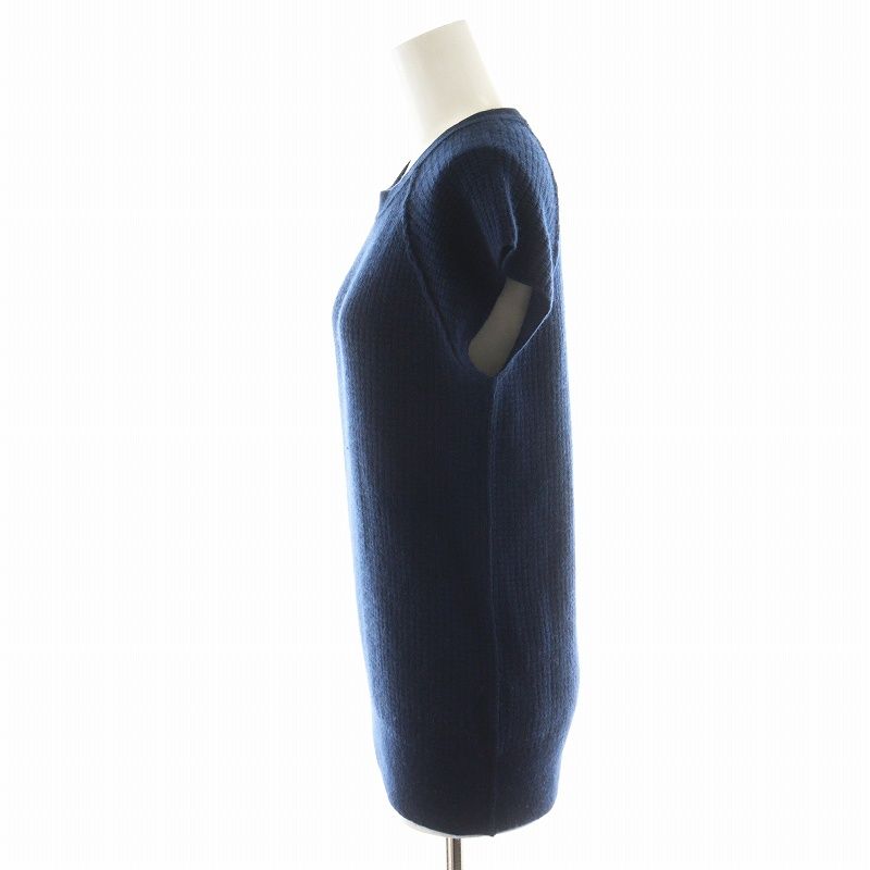 マディソンブルー MADISONBLUE ニット カットソー フレンチスリーブ カシミヤ S 紺 ネイビー MB164-8002 /AN23 レディース マディソンブルー MADISONBLUE ニット カットソー フレンチ