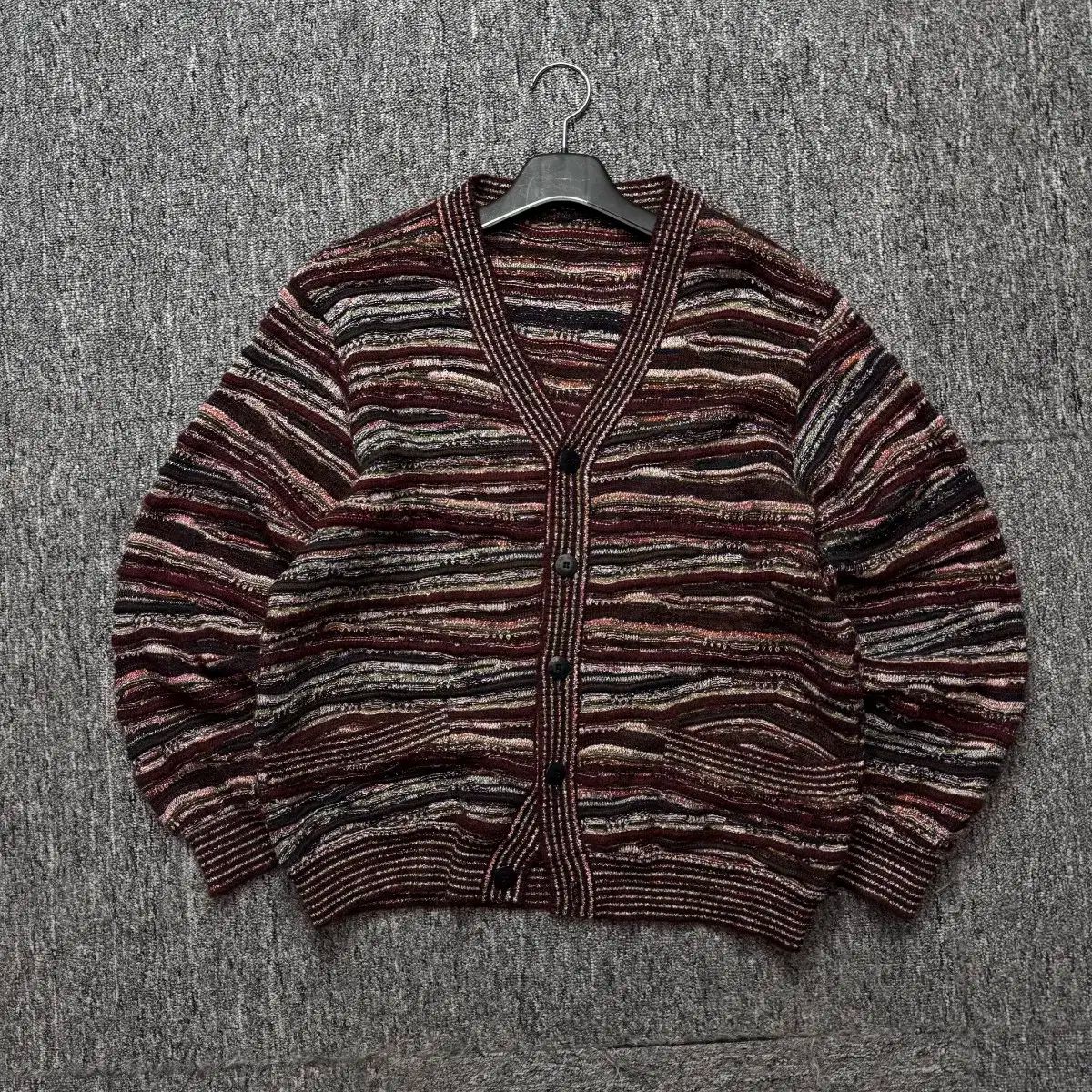 MISSONI(ミッソーニ) ヴィンテージ エスニック ケーブル ニット セーター カーディガン