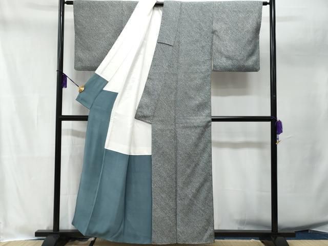 平和屋着物□大変加工の良い総絞り小紋 鹿の子文様 正絹 逸品 AAAZ2309gw