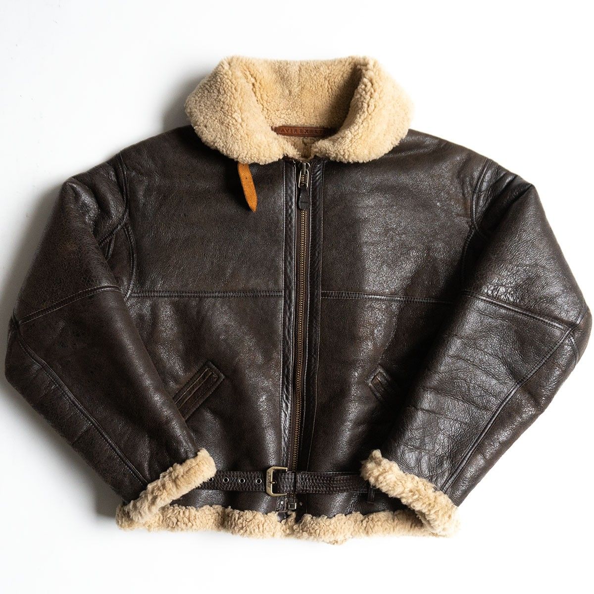 美品】AVIREX【ROYAL AIR FORCE ムートンボンバージャケット】S R.A.F. 
