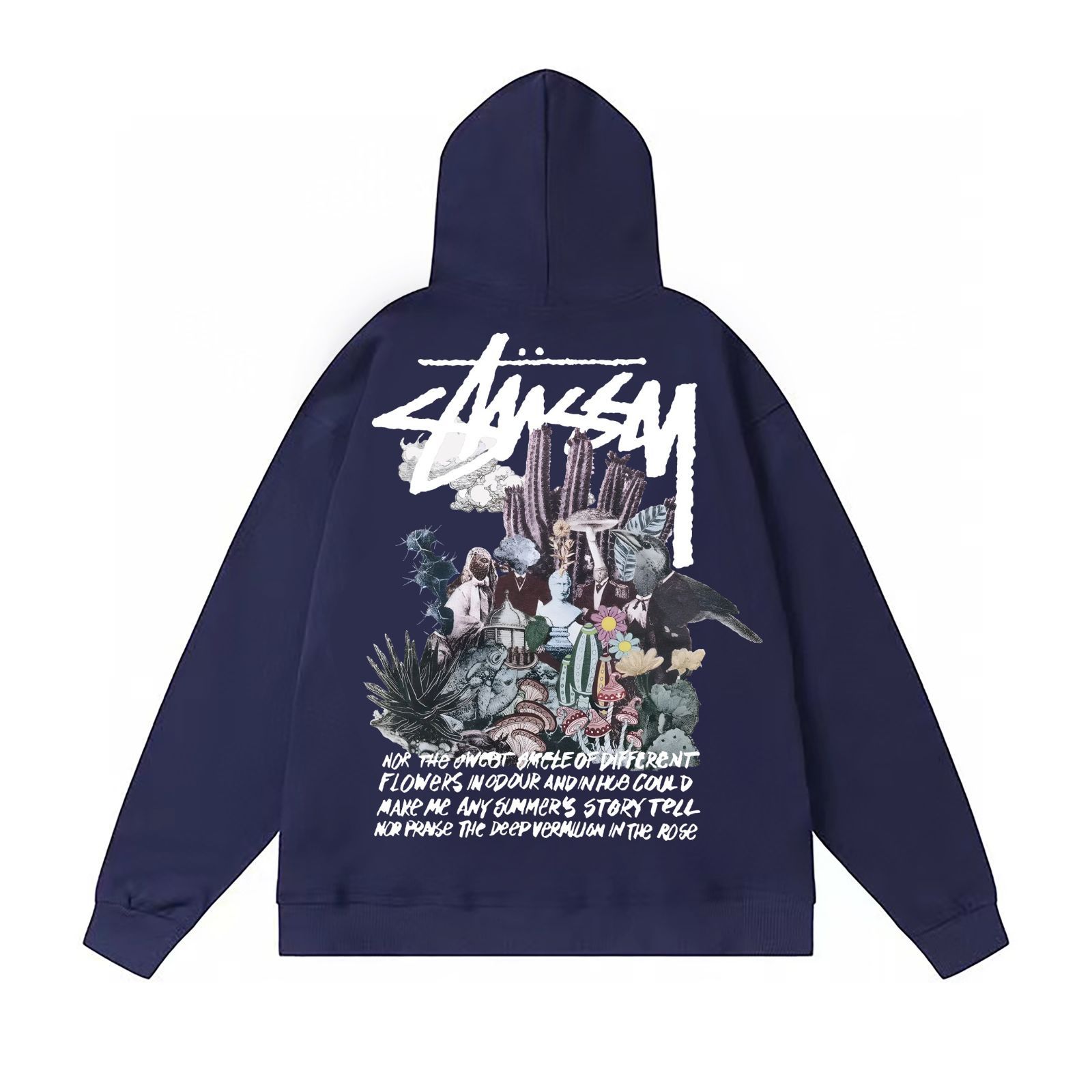 STUSSY SS23 幻境マジックプリントフーディ 男女兼用