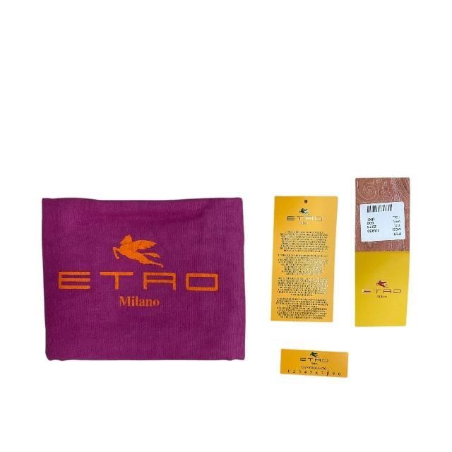 ETRO エトロ ハンドバッグ トートバッグ 手持ち鞄 肩掛け ロゴプレート 