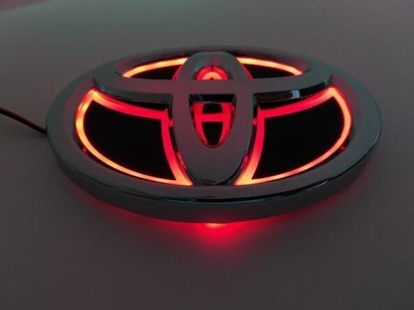 トヨタ 5D LEDエンブレム 交換式 132ｍｍ×90ｍｍ ブルー B665 トヨタ 5D LEDエンブレム 交換式 132ｍｍ×90ｍｍ ブルー