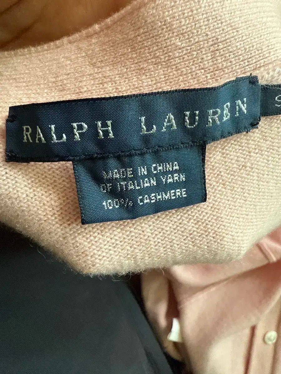 ポロ Ralph Lauren ラルフローレン カシミヤ 100 % ライトピンク ベスト カーディガン
