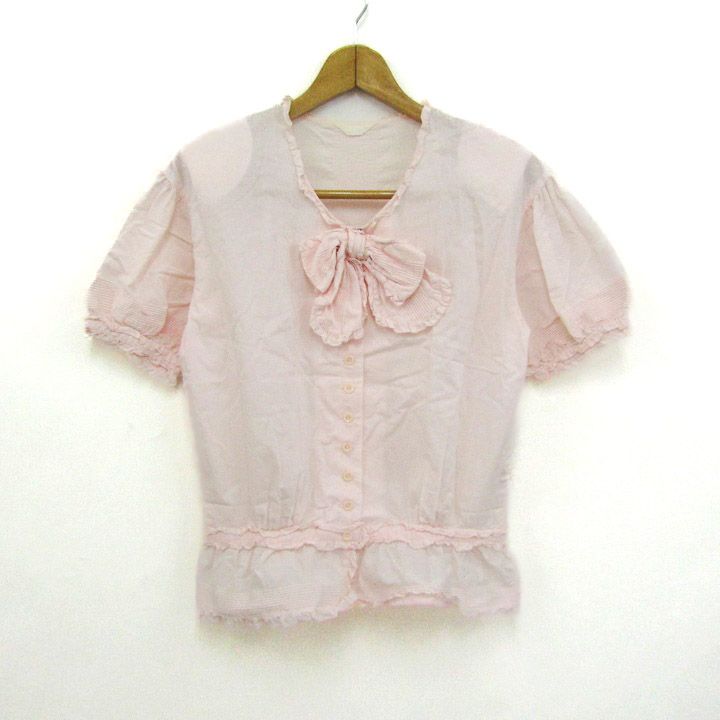 ピンクハウス ブラウス フリルシャツ 半袖 トップス レディース