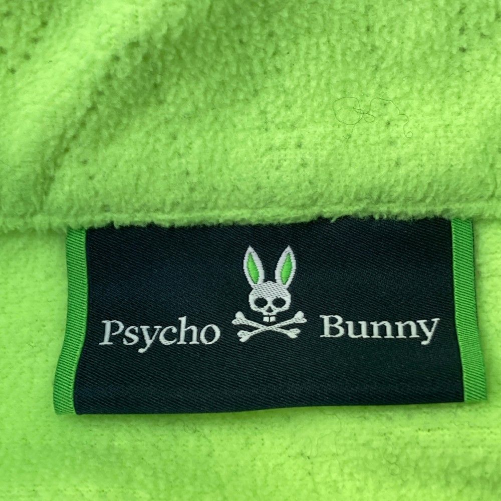 サイズ：L PSYCHO BUNNY サイコバニー ; ジップジャケット 裏フリース 総柄 ブラック系 [240101455392] ゴルフウェア メンズ ストスト PSYCHO BUNNY サイコバニー ; ジップジャケット 裏フリース 総柄