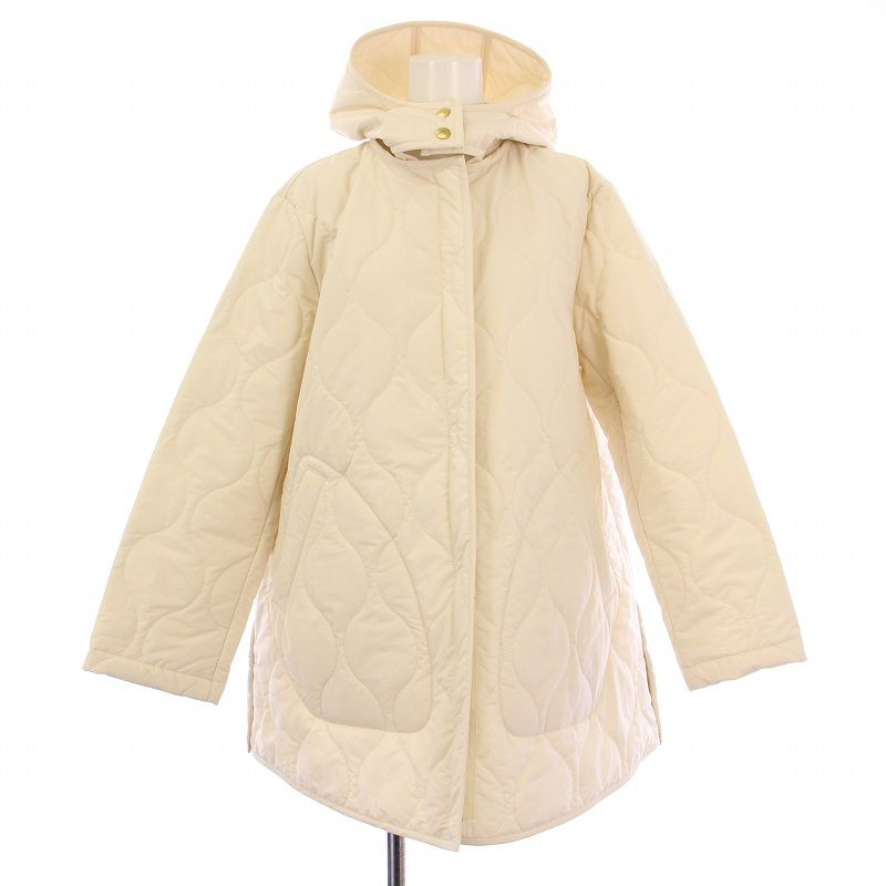 トラディショナルウェザーウェア Traditional Weatherwear 23AW ARKLEY ZIP MIDDLE HOOD アークリージップミドルフード 中綿コート アウター 34 アイボリー L232APQCO0389EG |BB