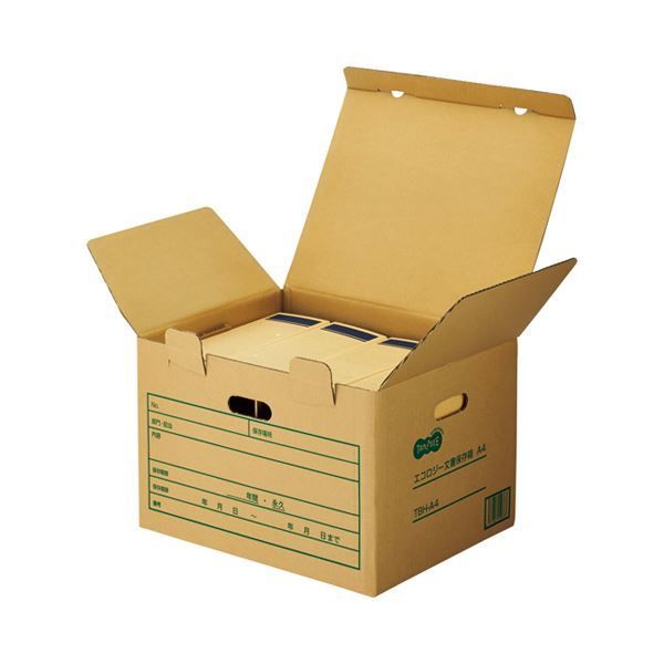 まとめ） TANOSEE 文書保存箱 B4・A3用 内寸：W455×D396×H327mm ストア