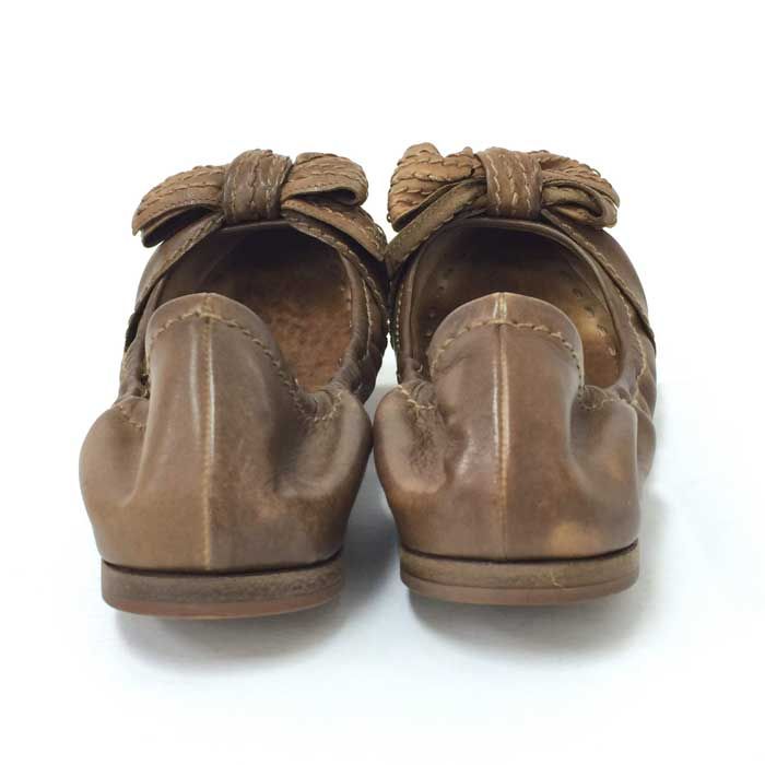 ミュウミュウ MIUMIU リボン バレエシューズ フラットシューズ