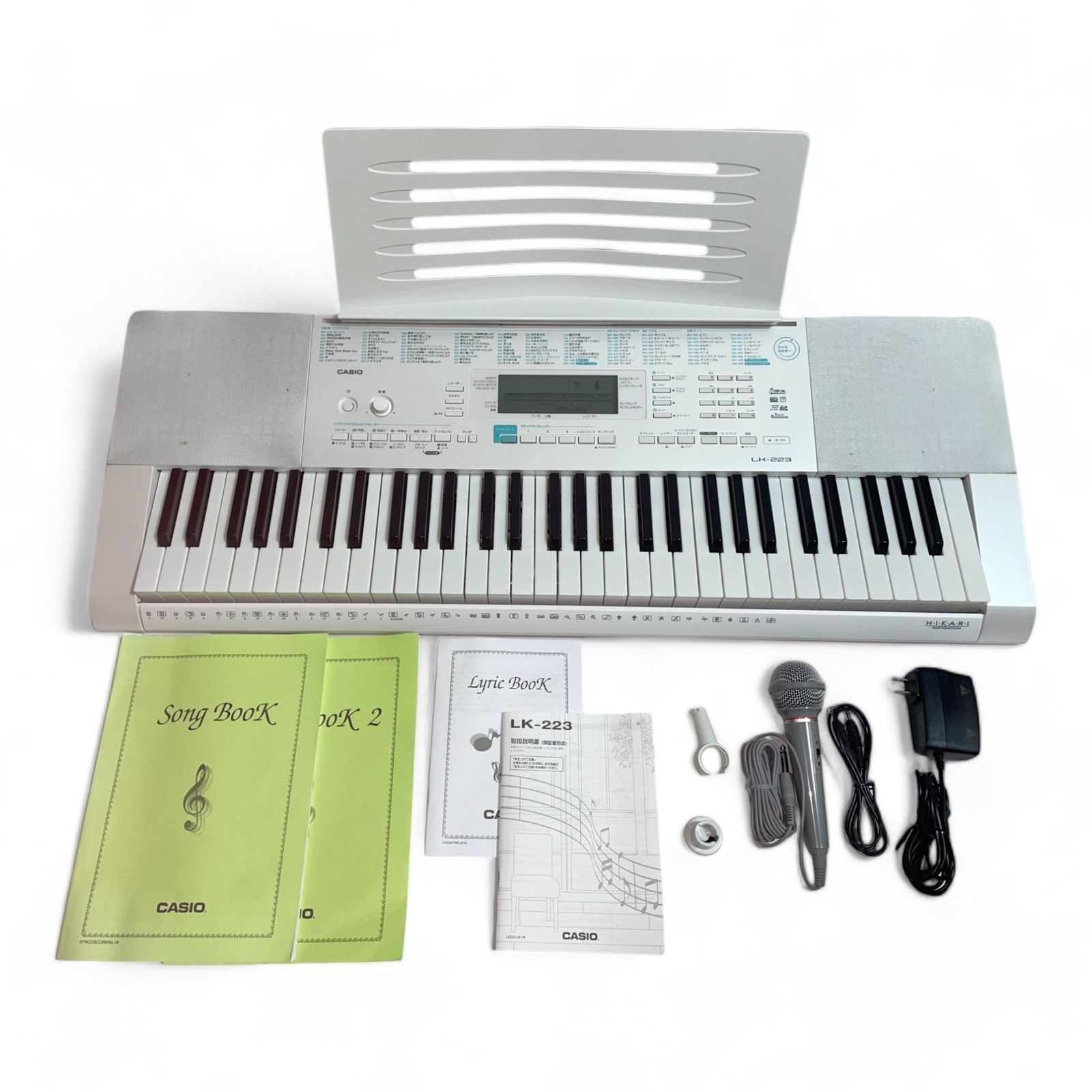 CASIO LK228 光ナビゲーションキーボード スタンド付き