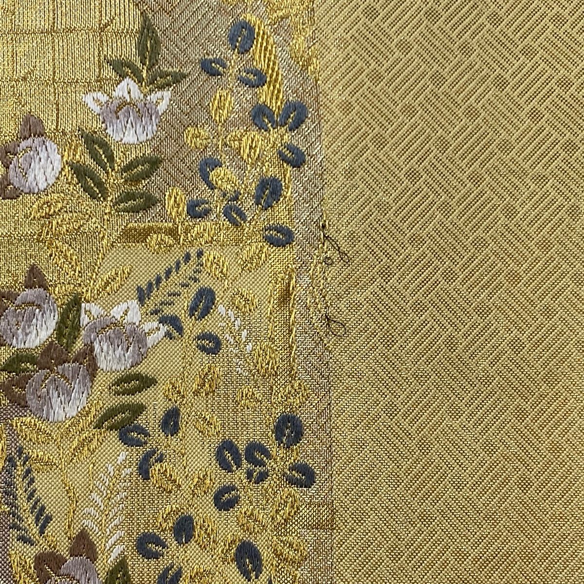 袋帯 秀品 松竹梅 橋 唐織 箔 金色 六通 正絹 【中古】 - メルカリ