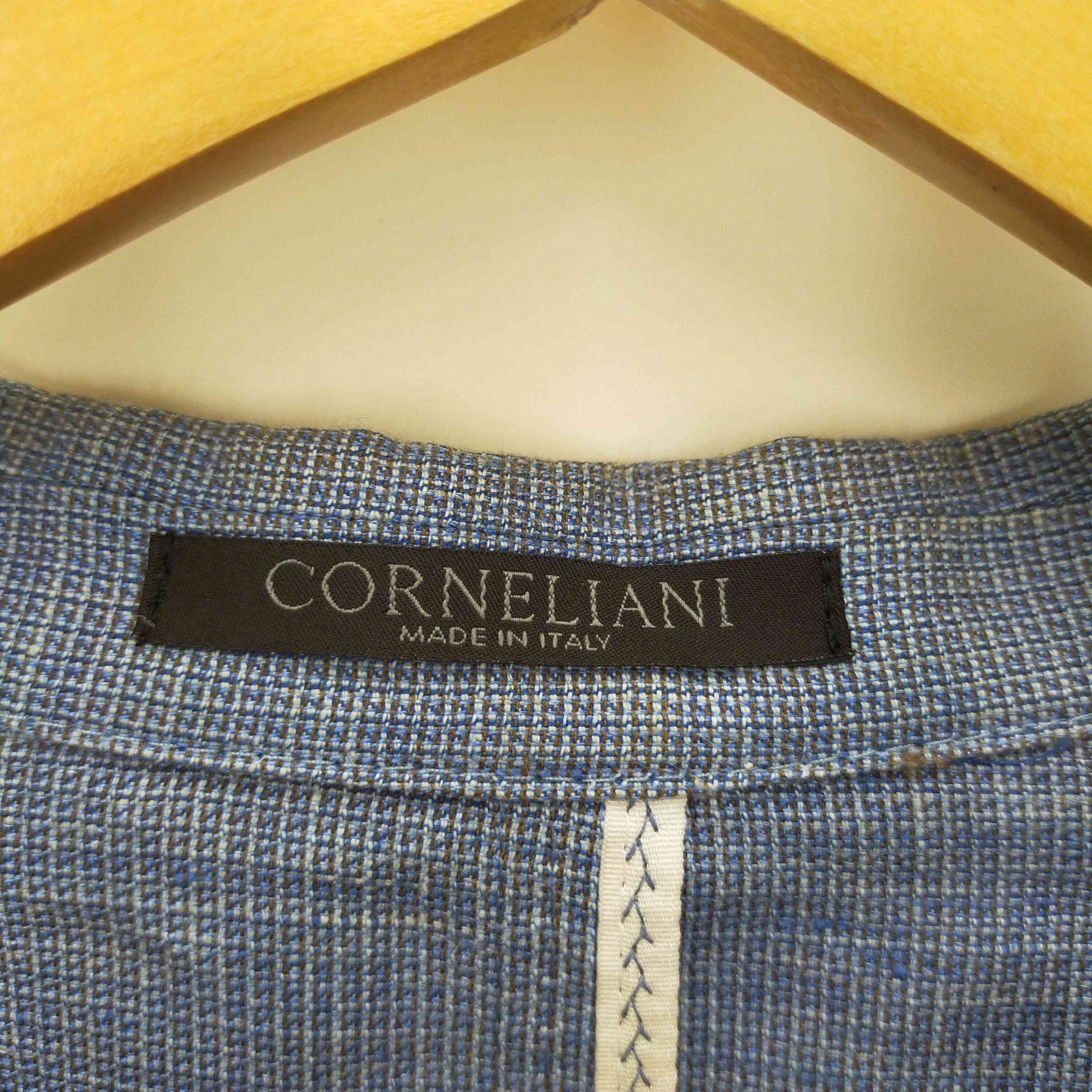 【イタリア製】コルネリアーニ　テーラードジャケット コルネリアーニ Corneliani イタリア製 2Bリネン混テーラード